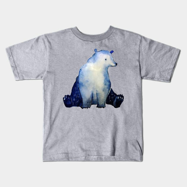 blue bear Kids T-Shirt by roman_v61